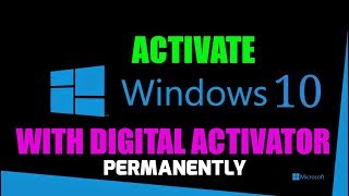 how To Activate Windows 10 With digital licence permanently Free [upl. by Sybyl31]