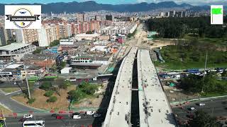 VOLANDO EN DRONE 4K  PUENTES AV GUAYACANES CON AV BOYACA [upl. by Nannarb833]