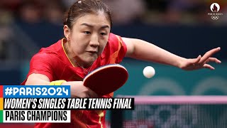 Womens Singles Table Tennis Final 🏓  Paris Champions [upl. by Persian]