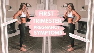 FIRST TRIMESTER PREGNANCY SYMPTOMS  Fatigue Aversions Cravings  More [upl. by Kandace]