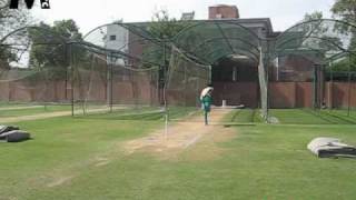 A very raw Mohammad Irfan bowling in the nets [upl. by Zsa]