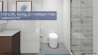 Installation  Karing 20 Intelligent Toilet [upl. by Lunsford27]