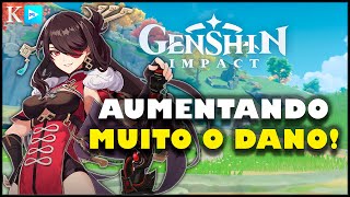 COMO AUMENTAR 10X MAIS SEU DANO  Genshin Impact  Artefatos Armas Talentos e Comida [upl. by Hyacinthie]