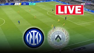 🔴LIVE  Inter Milan vs Udinese Live Football Match  Italy National cup 2024  Live Football Match [upl. by Nasya389]