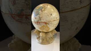 Replogle Vintage 16 Globe 1975 on Plaster Lion Base [upl. by Mhoj]