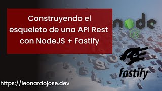 API REST con NodeJS  Fastify Crea tu primera API RESTful desde cero [upl. by Dlonra]