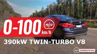 2020 BMW M550i xDrive 0100kmh amp engine sound [upl. by Mcarthur465]