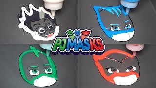 PJ Masks Pancake Art  ROMEO CATBOY OWLETTE GEKKO  Satisfying Video For Kids [upl. by Hackett917]