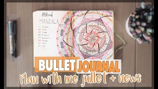 BULLET JOURNAL  PLAN WITH ME JUILLET  NOUVELLES 🙋🏻✒️ [upl. by Ezri]