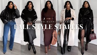 FALL STYLE STAPLES  ELEVATED BASICS FOR YOUR WARDROBE [upl. by Atinrev]