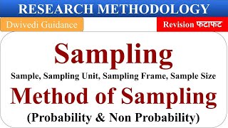 Sample Sampling research methodology bba research methodology mba sampling frameresearch ugcnet [upl. by Paley85]