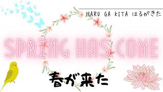 春が来た  はる が きた  Haru Ga Kita  Spring Has Come  with Hiragana Kanji Subtitles [upl. by Anrehs]