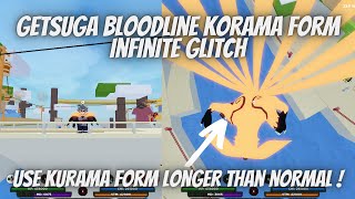 Getsuga Bloodline KORAMA FORM INFINITE GLITCH Use it Till Fixing  Shindo Life [upl. by Karoline]