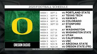 Oregons 2023 football schedule Previewing the Ducks’ season [upl. by De]