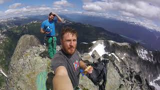 Tricouni North Ridge 600m 54 Whistler BC [upl. by Terrye258]