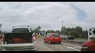 Dangerous unsecured gas bottle falls into road [upl. by Gnat]