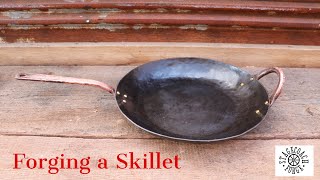 Forging a Carbon Steel Skillet  Handmade by Stagecoach Forge [upl. by Gerlac]