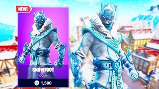 The New SNOWFOOT SKIN in Fortnite [upl. by Annad775]