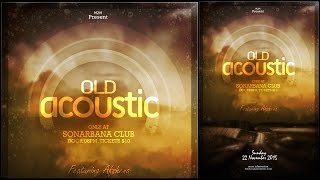 Create A Old Acoustic Poster In Photoshop [upl. by Amis852]