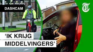 Automobilist neemt wraak op snelle fietser  DASHCAM 135 [upl. by Eimoan503]