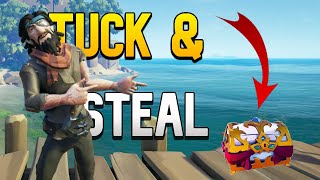 STEALING the CHEST OF FORTUNE from a BRIG Sea of Thieves Gameplay [upl. by Ahsinad]