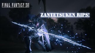 FINAL FANTASY XVI  ZANTETSUKEN RIPS [upl. by Meri]