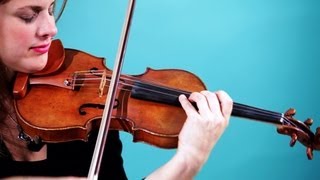 How to Play an A String  Violin Lessons [upl. by Nalat885]