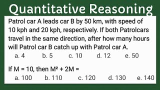 Quantitative Reasoning RATE DISTANCE TIME NAPOLCOM CSE part2 [upl. by Reibaj898]