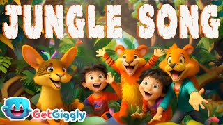 Jungle Song for Kids Jungle Fun GetGiggly Nursery Rhymes and Kids Songs [upl. by Pasco]