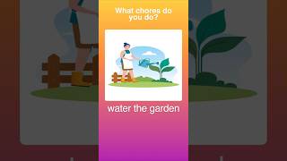 What chores do you do dailyenglish english learnenglish vocabulary chores choresforkids [upl. by Annaitat646]