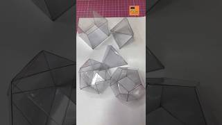 Arte Geométrica com Acetato Poliedros de Platão DIY [upl. by Elleuqram]