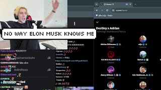 Elon Musk knows xQc [upl. by Espy684]