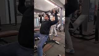 gym bodybuilding 60 kg60 kg dumbbell viralviral workout [upl. by Fahy]