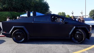 He Put The SLANTLIP Forgiato 26s on the Matte Satin Black CYBERTRUCK [upl. by Notsa]