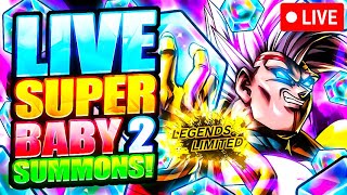 LIVE SUMMONS FOR LF SUPER BABY 2 LETS GOOOOOO Dragon Ball Legends Summons [upl. by Llenyar]