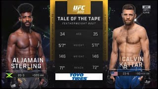 Aljamain Sterling vs Calvin Kattar  Highlights before the match [upl. by Waligore]