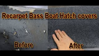 Bass Boat Recarpeting Hatch Lids [upl. by Nareik]