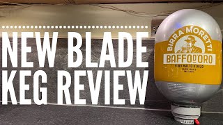 Blade Beer Birra Moretti Baffo DOro 100 Malt Lager Review [upl. by Rudd]