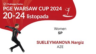 21 Nargiz SUELEYMANOVA AZE W SP PGE Warsaw Cup 2024 [upl. by Phina]