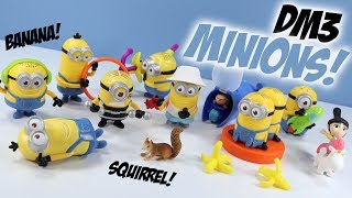 2017 FULL WORLD SET McDONALDS DESPICABLE ME 3 MINIONS HAPPY MEAL TOYS 29 KIDS COLLECTION EUROPE USA [upl. by Kier]