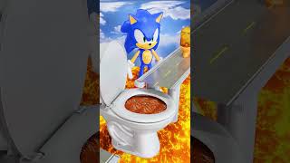 🔵 OHIO Sonic vs Bridge Jump Diving in Toilet with Chocolate Trap [upl. by Dominga]