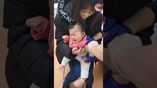 Baby Girl Crying injection Vaccination at nurseshorts [upl. by Basset664]