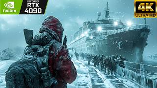 FROZEN SHIP INFECTION PC RTX 4090 ULTRA Graphics 4K World War Z Aftermath [upl. by Fachanan]