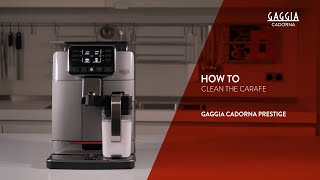 HOW TO CLEAN THE MILK CARAFE [upl. by Seeto]