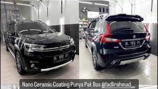 NANO CERAMIC COATING MOBIL SUZUKI XL7 WARNA HITAM YANG KUSAM DAN BERJAMUR JADI BERKILAU KEMBALI GUYS [upl. by Proud]