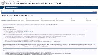 Applying for EDGAR access [upl. by Wardieu]