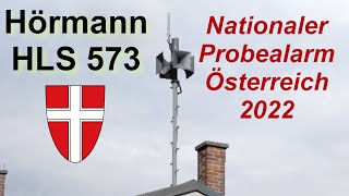 Sirenenprobe Wien 2022  Hörmann HLS 573 quotWarnungquot amp quotAlarmquot  ZivilschutzProbealarm Österreich [upl. by Neron174]