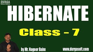 HIBERNATE Online Training  Class  7  by Nagoor Babu On 30112018 [upl. by Woodrow]