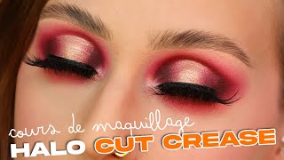 Cours de maquillage  HALO CUT CREASE [upl. by Ocisnarf]