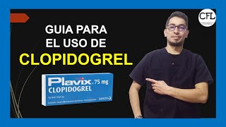 CLOPIDOGREL Tableta 💊 Para que sirve PLAVIX y como USARLO INFORMACION COMPLETA ☑️ [upl. by Ehud]